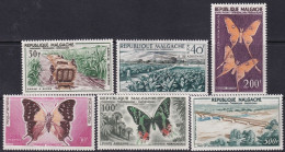 Madagascar 1960 Sc C61-6  Air Post Set MH* - Madagascar (1960-...)