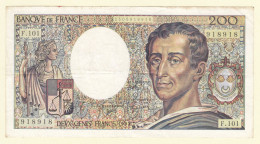 200 Francs MONTESQUIEU FRANCE Type 1981 F.70bis.01 TB - 200 F 1981-1994 ''Montesquieu''