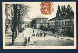 57. Sarrebourg. Faubourg De France. Magasins Elias Weil, Alfred Fritz, Mercerie-Bonneterie J. Muller. Café. 1928 - Sarrebourg