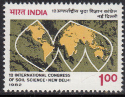 India MNH 1982,  International Soil Science Congress, Minerals, Mineral, Chemistry - Ungebraucht