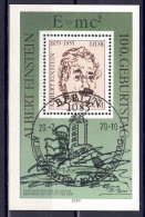 DDR 1979 - Albert Einstein, Block 54, Gestempelt / Used - 1971-1980