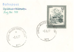Bahnpost (R.P.O./T.P.O) Spittal-Millstättersee-Villach [Ausschnitt] (AD3120) - Lettres & Documents