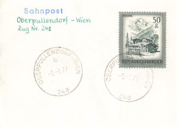 Bahnpost (R.P.O./T.P.O) Oberpullendorf-Wien [Ausschnitt] (AD3125) - Cartas & Documentos