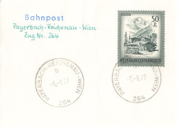 Bahnpost (R.P.O./T.P.O) Payerbach-Reichenau-Wien [Ausschnitt] (AD3127) - Lettres & Documents