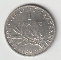 Semeuse 1 Franc Argent 1899- Silver - - 1 Franc