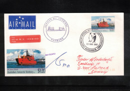 Australian Antarctic Territory 1993 Antarctica - Base Macquarie Island - Ship Icebird Interesting Cover - Barcos Polares Y Rompehielos