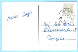 Postkaart Met Sterstempel PERVIJZE - 195? - Sternenstempel