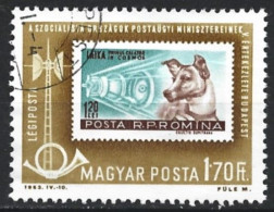 Hungary 1963. Scott #C245 (U) Communication And Romania #1200 - Used Stamps