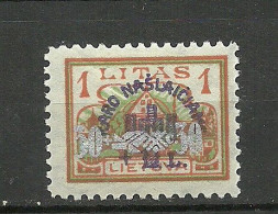 LITAUEN Lithuania 1926 Michel 258 * - Lituanie