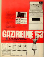 Publicité Papier  GAZIREINE CHAPPéE Avril 1963 EDM 17 - Pubblicitari