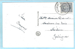 Postkaart Met Sterstempel MELDERT (BRABANT) - 1921 - Sternenstempel