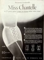 Publicité Papier  LINGERIE CHANTELLE Avril 1963 EDM 17 - Pubblicitari