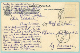 Postkaart Met Sterstempel ERE - 1920 - Sterstempels