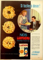 Publicité Papier  PÂTES LUSTUCRU Avril 1963 EDM 17 - Pubblicitari