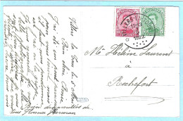 Postkaart Met Sterstempel VILLERES-LA-TOUR - 1922 - Postmarks With Stars