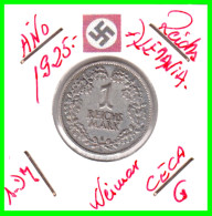 GERMANY REPÚBLICA DE WEIMAR 1 MARK ( 1925 CECA - G )  ( DEUTSCHES REICHSMARK KM # 44 ) - 1 Mark & 1 Reichsmark