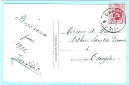 Postkaart Met Sterstempel ONHAYE - 1930 - Sternenstempel