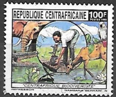 CENTRAFRICAINE -  Eléphant D'Afrique (Loxodonta Africana), Gazelle, Perroquet - Eléphants