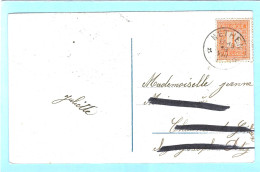 Postkaart Met Sterstempel NETHEN - Postmarks With Stars