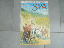 Affiche Spa  Ville D'eaux,ville De Sport Chemins De Fer De L'état Belge - Affiches