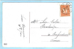 Postkaart Met Sterstempel WIBRIN - 1912 - Sterstempels