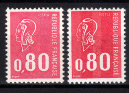 1974 No 1816  MARIANNE DE BÉQUET - COULEUR ROSE AU LIEU DE ROUGE SANS CHARNIÈRE LUXE!! - Neufs