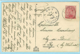 Postkaart Met Sterstempel PRY - 1920 - Bolli A Stelle