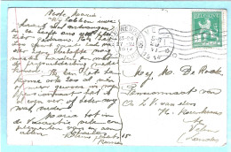 Postkaart Met Sterstempel VELM - 1914 - Postmarks With Stars