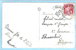 Postkaart Met Sterstempel RECKEM (VL) -  1934 - Sterstempels