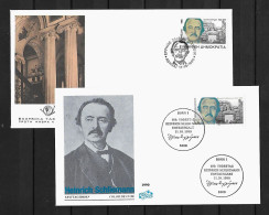 1990 Joint/Gemeinschaftsausgabe, Germany West And Greece, BOTH FDC'S: Heinrich Schliemann - Emissions Communes