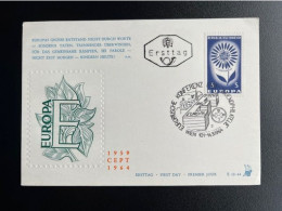 AUSTRIA 1964 SPECIAL CARD EUROPA CEPT 14-09-1964 OOSTENRIJK OSTERREICH - Cartas & Documentos