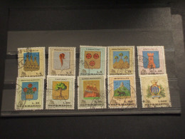 SAN MARINO - 1968 STEMMI 10 Valori - TIMBRATI/USED - Used Stamps