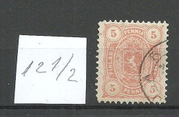 FINLAND FINNLAND 1881 Michel 13 B (Perf 12 1/2) O - Usati