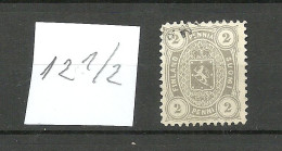 FINLAND FINNLAND 1882 Michel 12 B O - Used Stamps