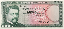 Iceland 500 Kronur, P-45 (1961) - Signature 43 - UNC - Islandia