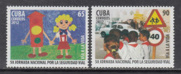 2012 Cuba Road Safety Health Complete Set Of 2 MNH - Ongebruikt