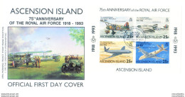 RAF 1993. 2 FDC. - Ascension