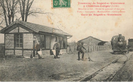 Nogent Sur Vernisson * La Gare * Tramway ( Châtillon Coligny ) * Train Locomotive Machine Ligne Chelin De Fer Loiret - Autres & Non Classés