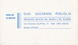 Calendarietto - Analisi Cliniche - Catania - Anno 1991 - Petit Format : 1991-00