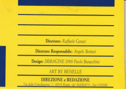 Calendarietto - Art By Benelle - Roma - Anno 1991 - Petit Format : 1991-00