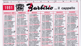 Calendarietto - Barbisio Il Cappello - Anno 1991 - Petit Format : 1991-00