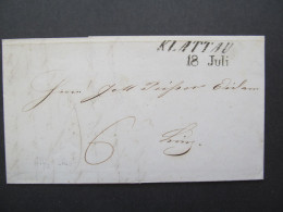 BRIEF Klattau Klatovy - Linz 1847 Böhmen  // P3704 - ...-1850 Vorphilatelie