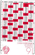 Calendarietto - Cassa Di Risparmio Di Orvieto  - Anno 1991 - Petit Format : 1991-00