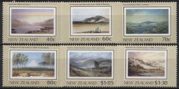 Neuseeland 1988 Kulturerbe Neuseelands Das Land Gemälde 1041/46 Postfrisch - Unused Stamps