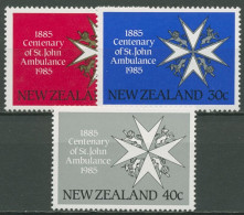 Neuseeland 1985 100 Jahre Johanniter-Hilfsdienst In Neuseeland 916/18 Postfrisch - Nuovi