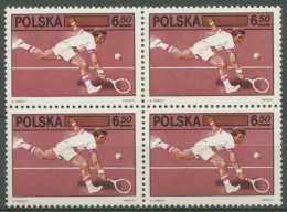 Polen 1981 Tennis 2756 4er-Block Postfrisch - Ongebruikt
