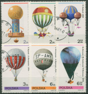 Polen 1981 Ballonfahrt Gordon-Bennett-Pokal 2729/34 Gestempelt - Usati