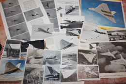 Lot De 500g D'anciennes Coupures De Presse Et Photos De L'aéronef Britannique Avro 698 Vulcan B-2 - Aviazione