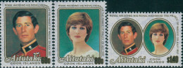 Aitutaki 1981 SG391-393 Royal Wedding MNH - Cookeilanden