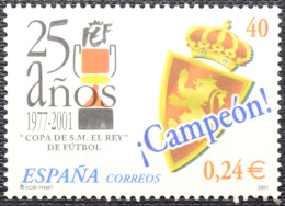 España Spain 2001  Copa Del Rey De Futbol  Mi 3641  Yv 3375  Edi 3805  Nuevo New MNH ** - Nuovi